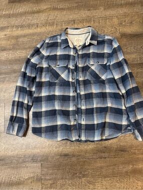 Fat Face Blue and White Plaid Shirt